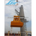 Crane with grab for bulk handling